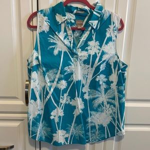 Chico’s Wrinkle Resistant Cotton Top